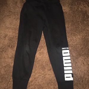 boys puma sweat pants